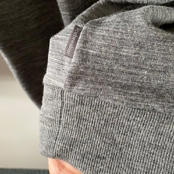 Icebreaker Mens Shifter Wool Blend Hoodie Sweater Small Gritstone Heather Gray - Picture 6 of 12